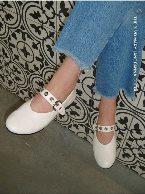 Poppy Barley Shoes - New! POPPY BARLEY • The Blvd Mary Jane in Panna Cotta